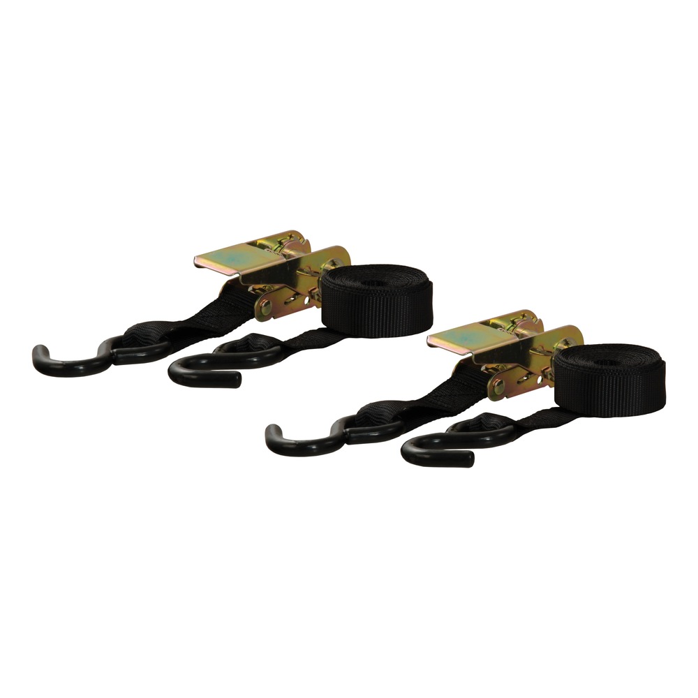 CURT Cargo Straps w/ SHooks, Black, 500lb, 10ft, 2pk Canadian Tire