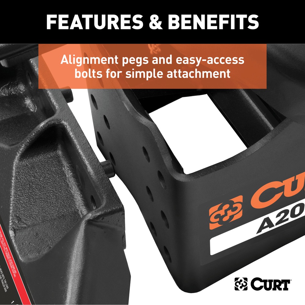 CURT A20 5th Wheel Hitch with Rails Canadian Tire