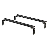 CURT 16200 Universal 5th Wheel Base Rails (Carbide Black) Front_Three_Fourths_Angled_Right
