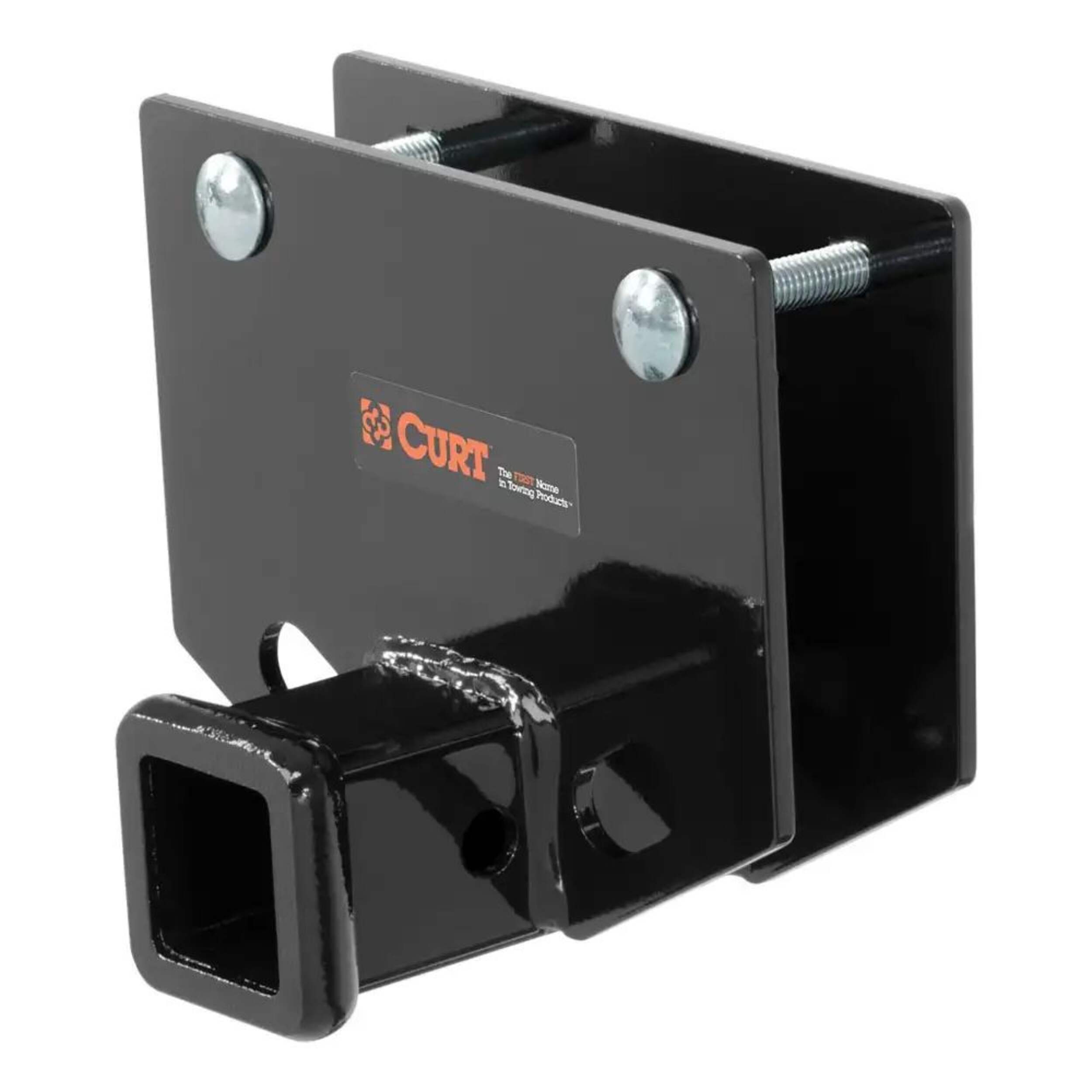 CURT RV Bumper Hitch with 2-in Reciever (Fits 2-in x 4-in Bumper Beams) Front_Three_Fourths_Angled_Left