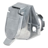 CURT 58170 7-Way Round Connector Socket (Vehicle Side) Front_Three_Fourths_Angled_Left