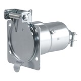 CURT 58220 7-Way Blade Connector Socket (Vehicle Side, Diecast Metal) Back_Angled_Right