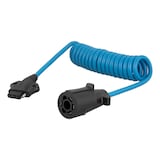 Adaptateur précâblé CURT 5 pi (connecteur lames 7 voies pour VR vers plat 4 voies) Front_Angled_Left