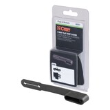 CURT 58201 4-Way Flat Vehicle-Side Connector Dust Cover(Packaged) Front_Three_Fourths_Angled_Left