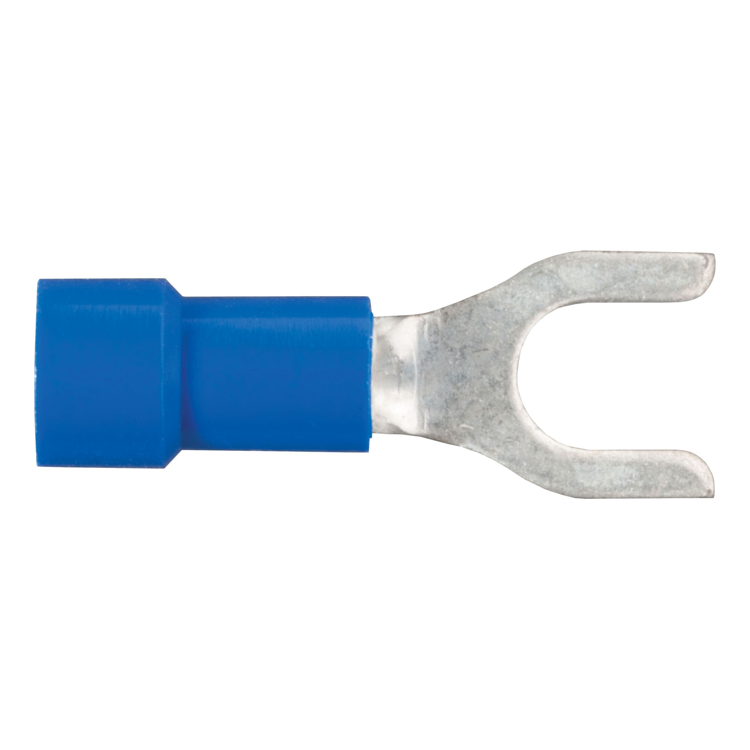CURT 59621 1614 Guage 10 Stud Size Spade Terminals, Blue, 100pk