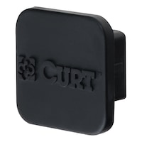 Couvre-attelage en caoutchouc pour ouverture 1-1/4 po CURT (emballé) Front_Three_Fourths_Angled_Left