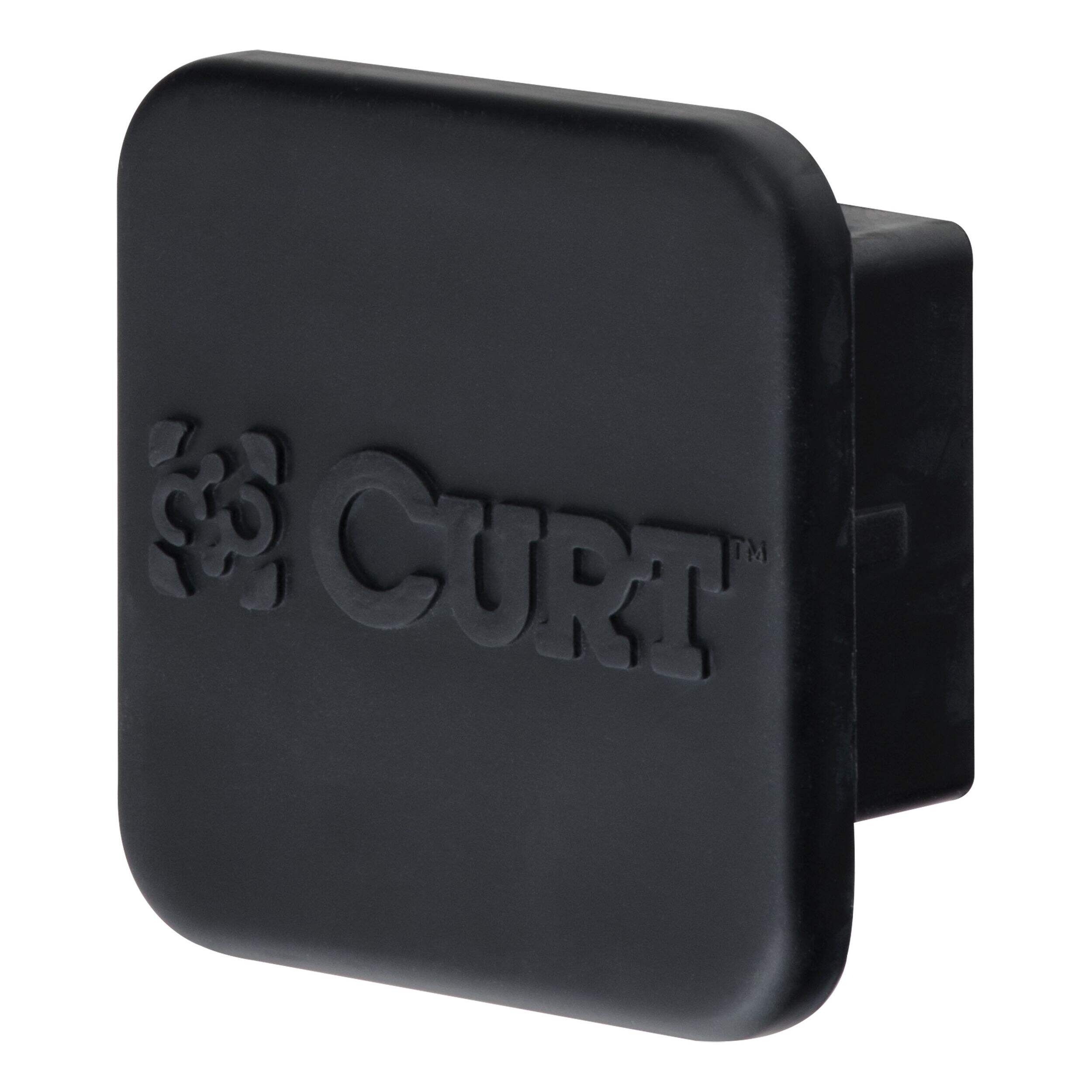 CURT Rubber Hitch Tube Cover, 2-in Front_Three_Fourths_Angled_Left