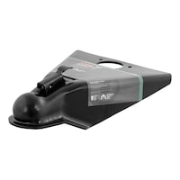 CURT 2-5/16-in A-Frame Coupler with Easy-Lock (10,000-lb, Black) Front_Three_Fourths_Angled_Left