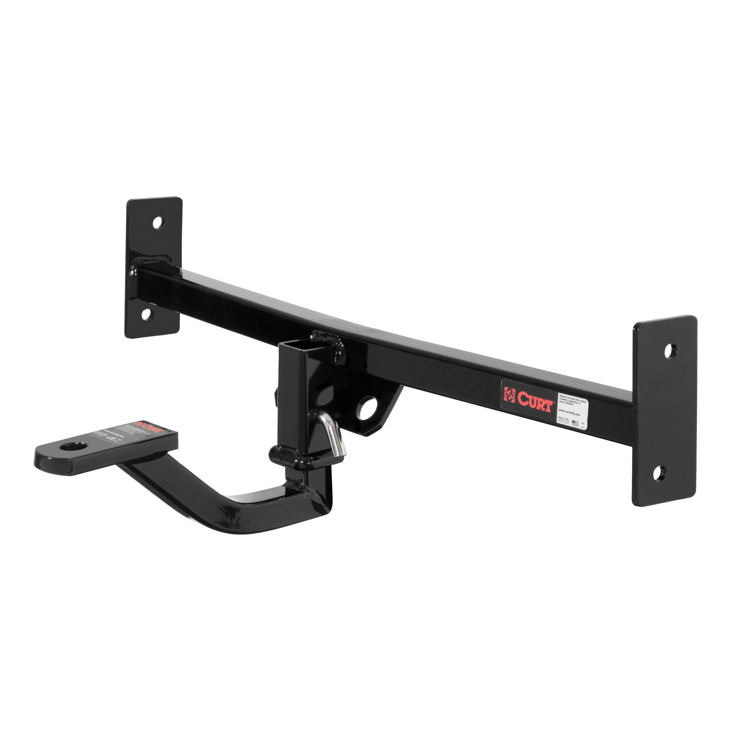CURT Class 1 Vertical Receiver Hitch with 1-1/4-in Adapter & 3/4-in Hole Front_Three_Fourths_Angled_Left