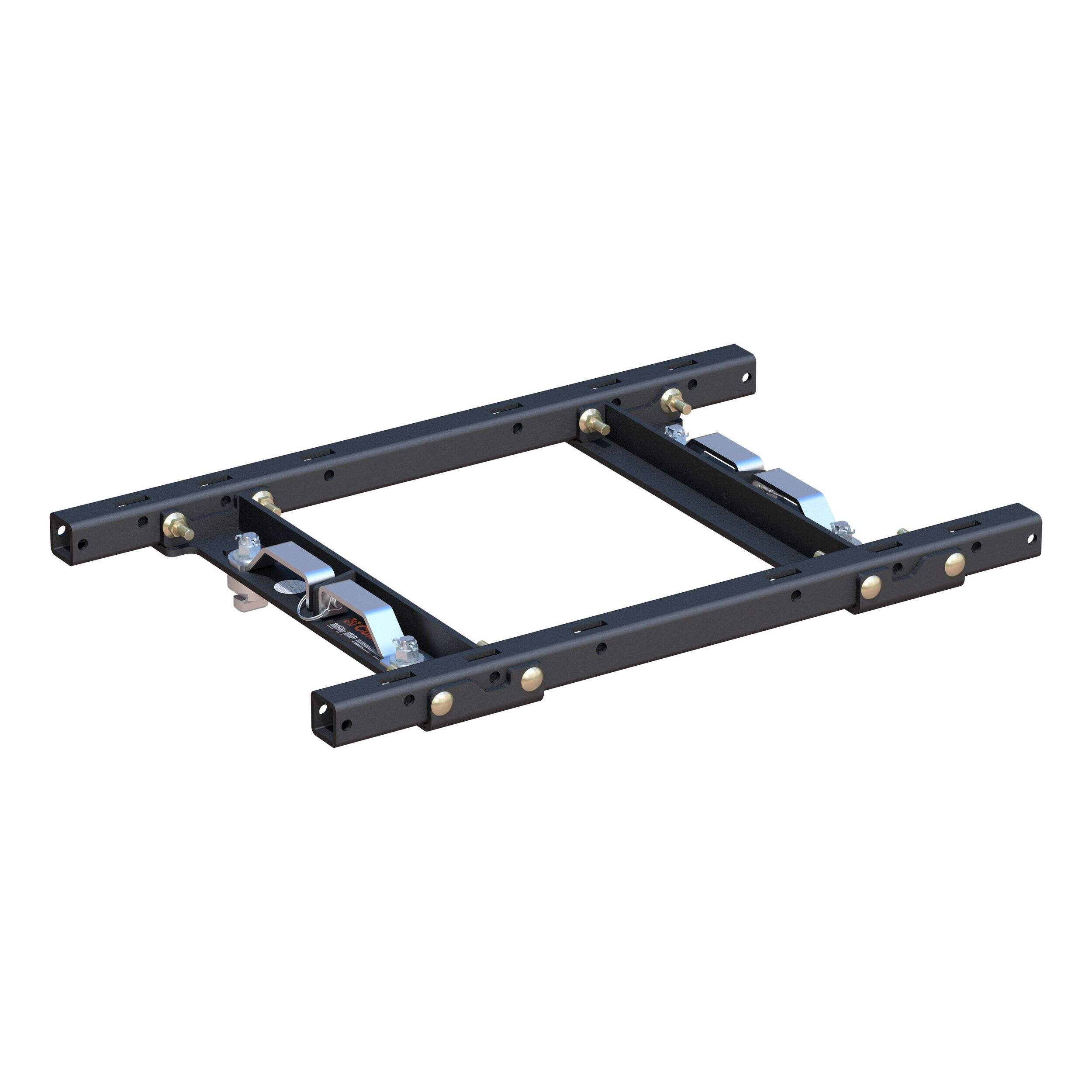CURT Puck System 5-Wheel Adapter, Rails Front_Three_Fourths_Angled_Right