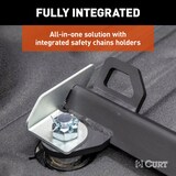 CURT 60668 RockerBall Multi-Fit OEM Puck System Gooseneck Ball with 4-in Offset, Fits Select Chevrolet, Ford, GMC, Nissan, Ram Trucks CloseUp