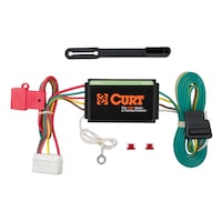 CURT 56192 Vehicle-Side Custom 4-Pin Trailer Wiring Harness, Fits Select Acura MDX Overhead_Flat