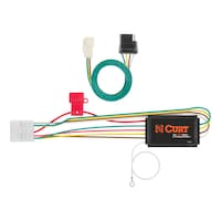 CURT 56217 Vehicle-Side Custom 4-Pin Trailer Wiring Harness, Fits Select Toyota Highlander, Lexus RX350 Overhead_Flat