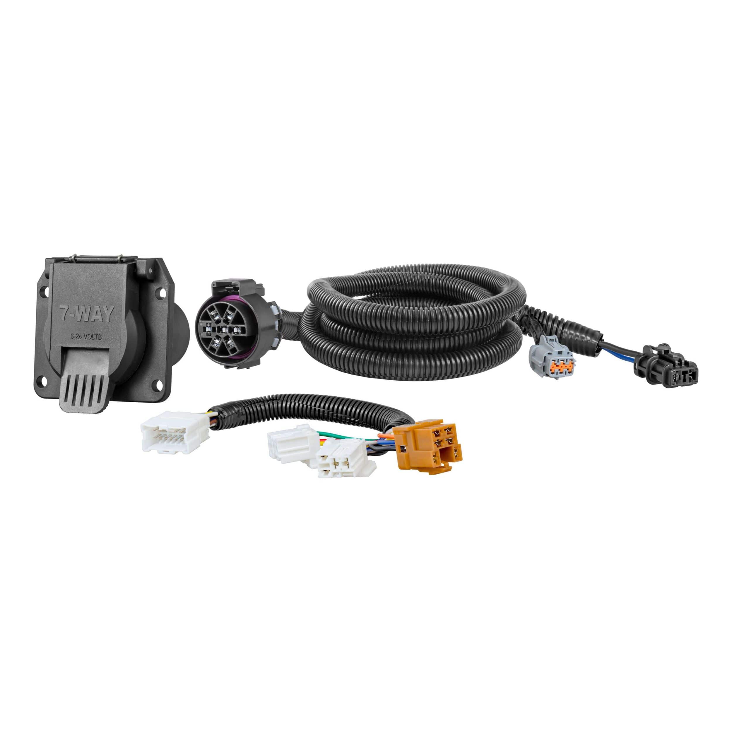 CURT 56074 4-Way Flat Custom Vehicle Plug & Play Wiring Harness