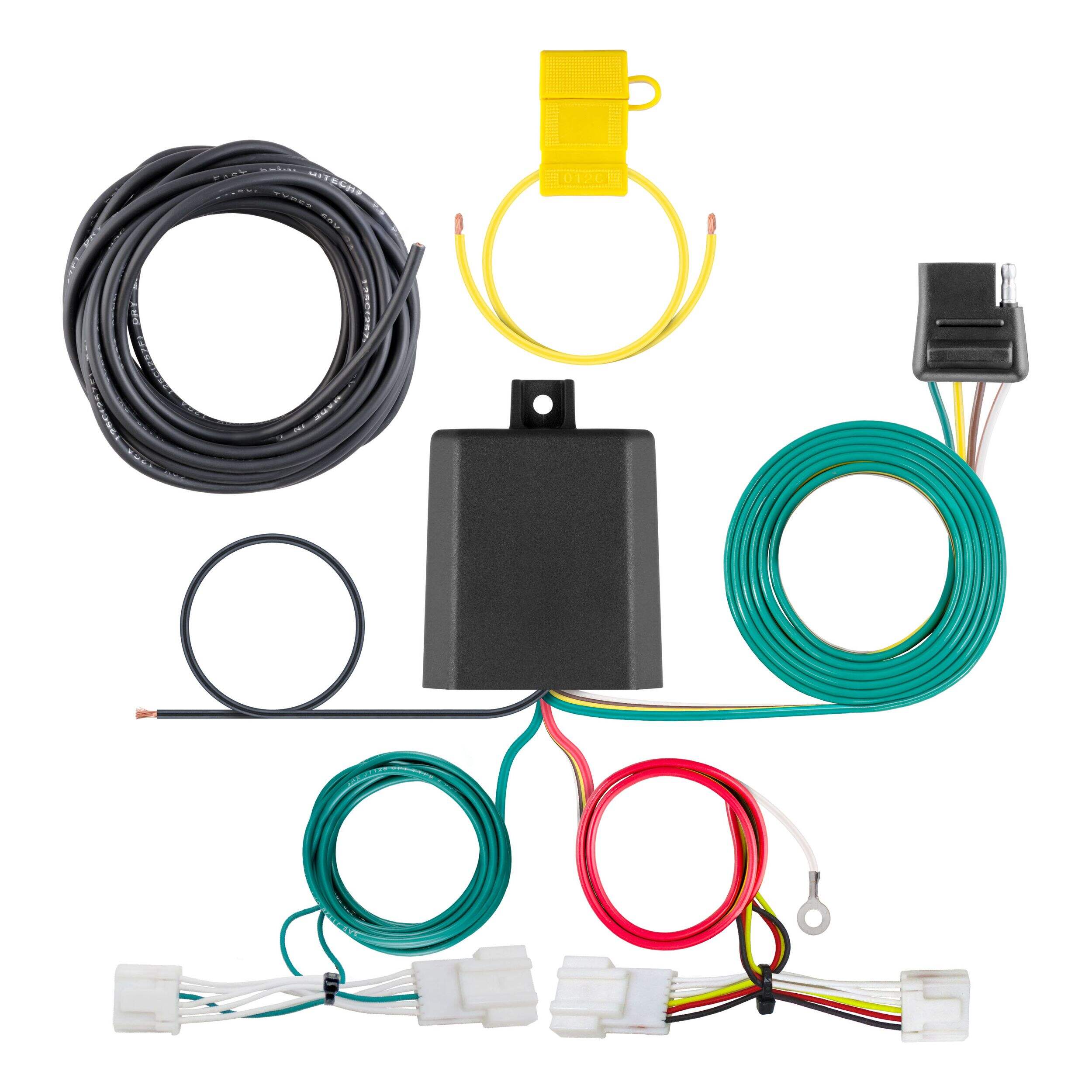 CURT 56469 Custom Wiring Harness, 4-Way Flat Output, Select Kia K5 Composite_or_Mixed