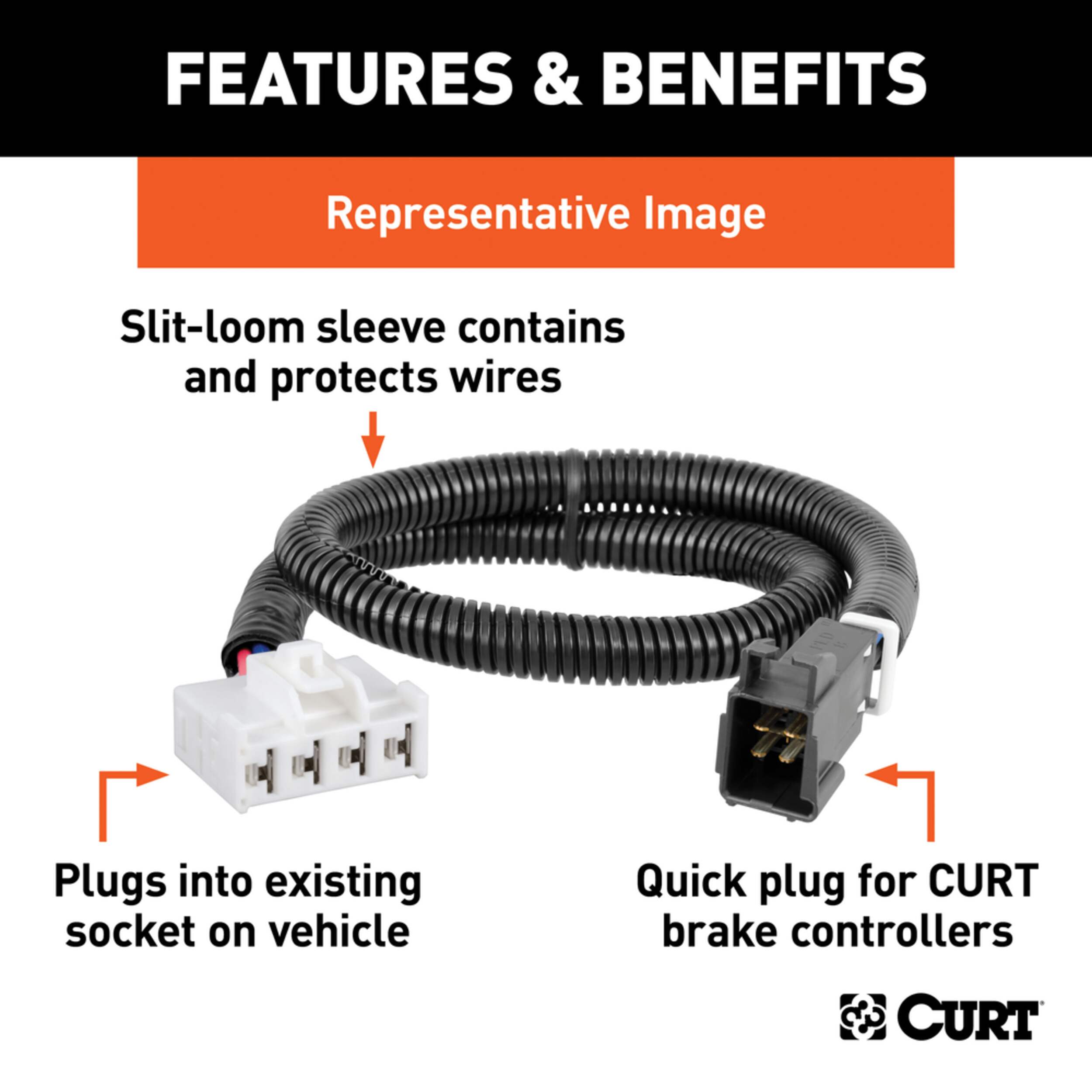 CURT NoSplicing Brake Controller Harness, Assorted Model Canadian Tire