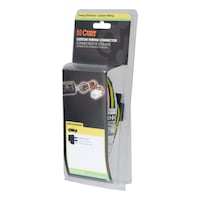 Faisceau de câblage plat à 4 voies personnalisé CURT 55336, côté véhicule, certaines Honda et Acura, groupe de remorque d'origine (OEM) requis Front_Three_Fourths_Angled_Left