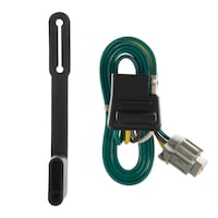 CURT 55244 Custom 4-Flat, Nissan Xterra, OEM Tow Package Required Overhead_Flat