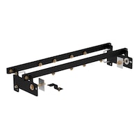 CURT Double Lock Gooseneck Bracket, Select Models Front_Three_Fourths_Angled_Left