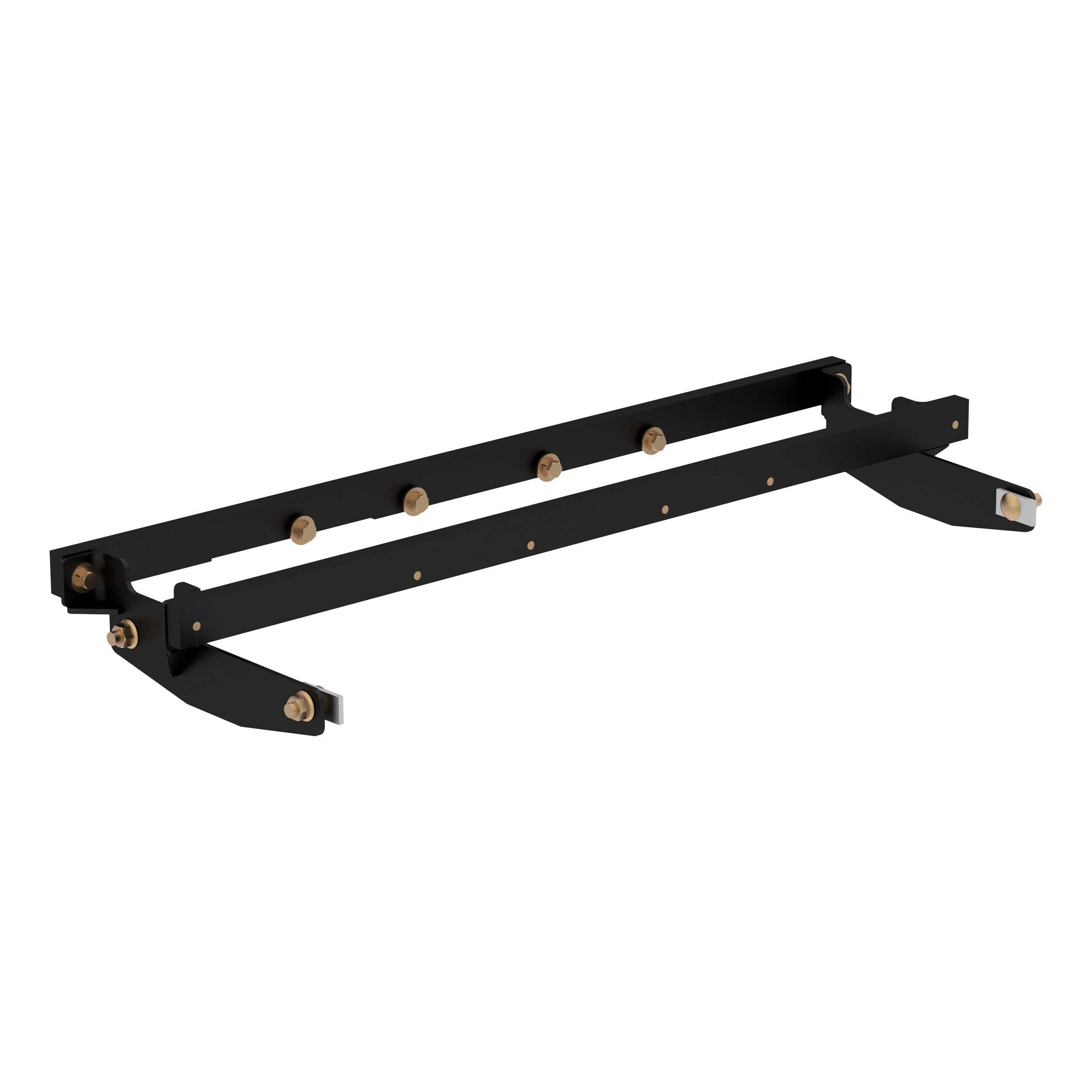 CURT Double Lock Gooseneck Bracket, Select Models Front_Three_Fourths_Angled_Left