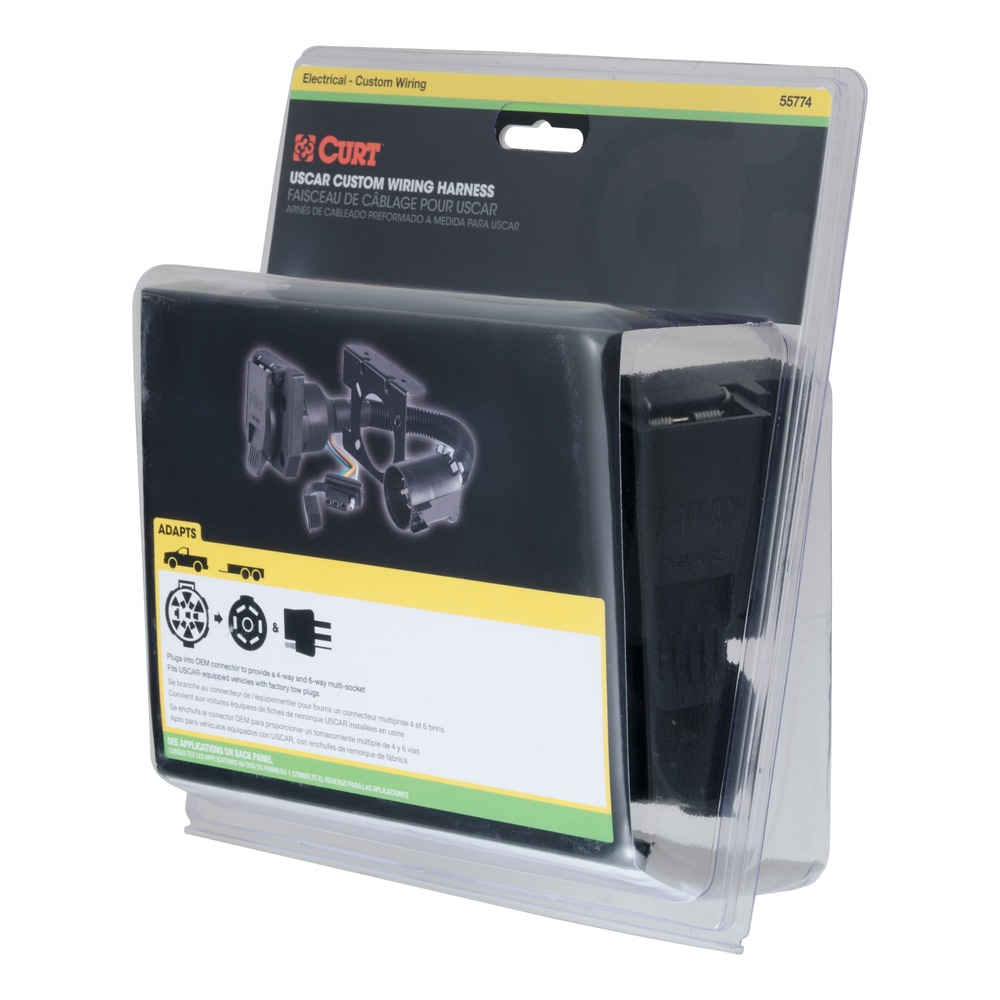 CURT 55774 7Way & 4Way Vehicle & Trailer Connector USCAR Custom