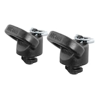 CURT OEM Puck System Gooseneck Safety Chain Anchors, Select Models Front_Angled_Left