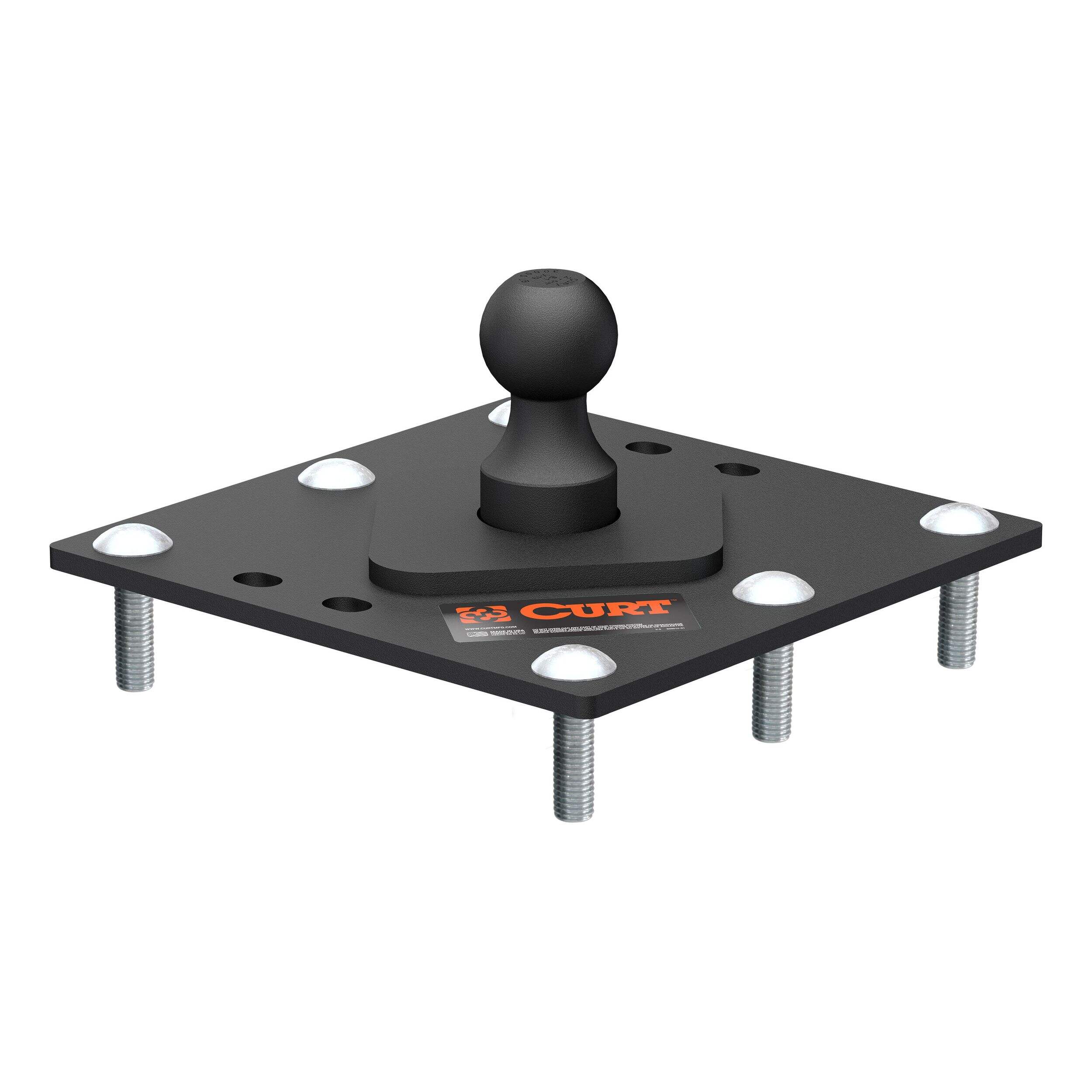 CURT Over-Bed Fixed Ball Gooseneck Hitch Front_Elevated