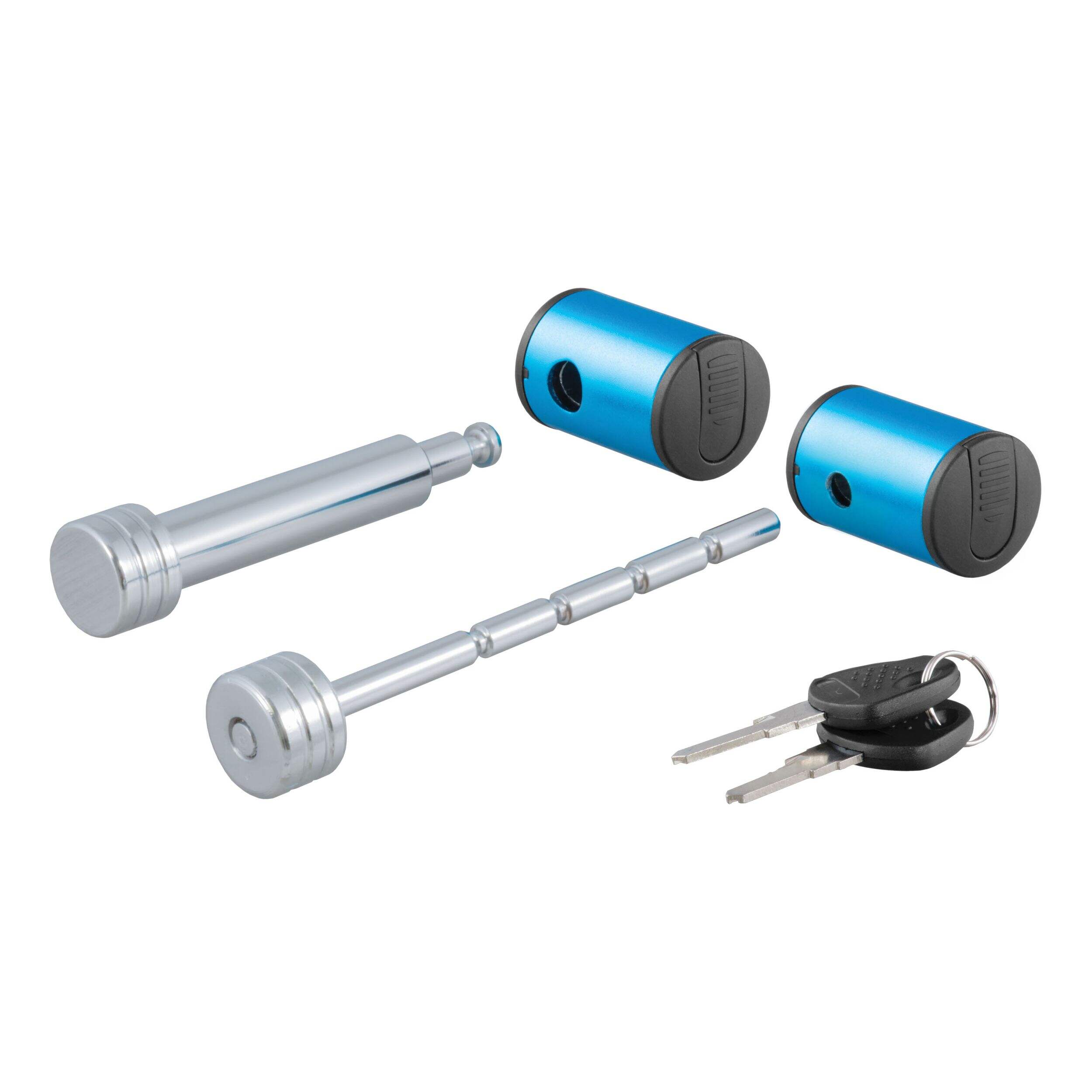 CURT Right-Angle Hitch & Coupler Lock Set, 2-in Receiver Front_Angled_Left