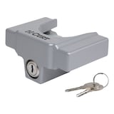 CURT Trailer Coupler Lock for 1-7/8-in or 2-in Flat Lip Couplers Front_Angled_Left
