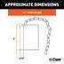 CURT 5/16-in Safety Pin with 12-in Chain (3-in Pin Length) Overhead_Flat