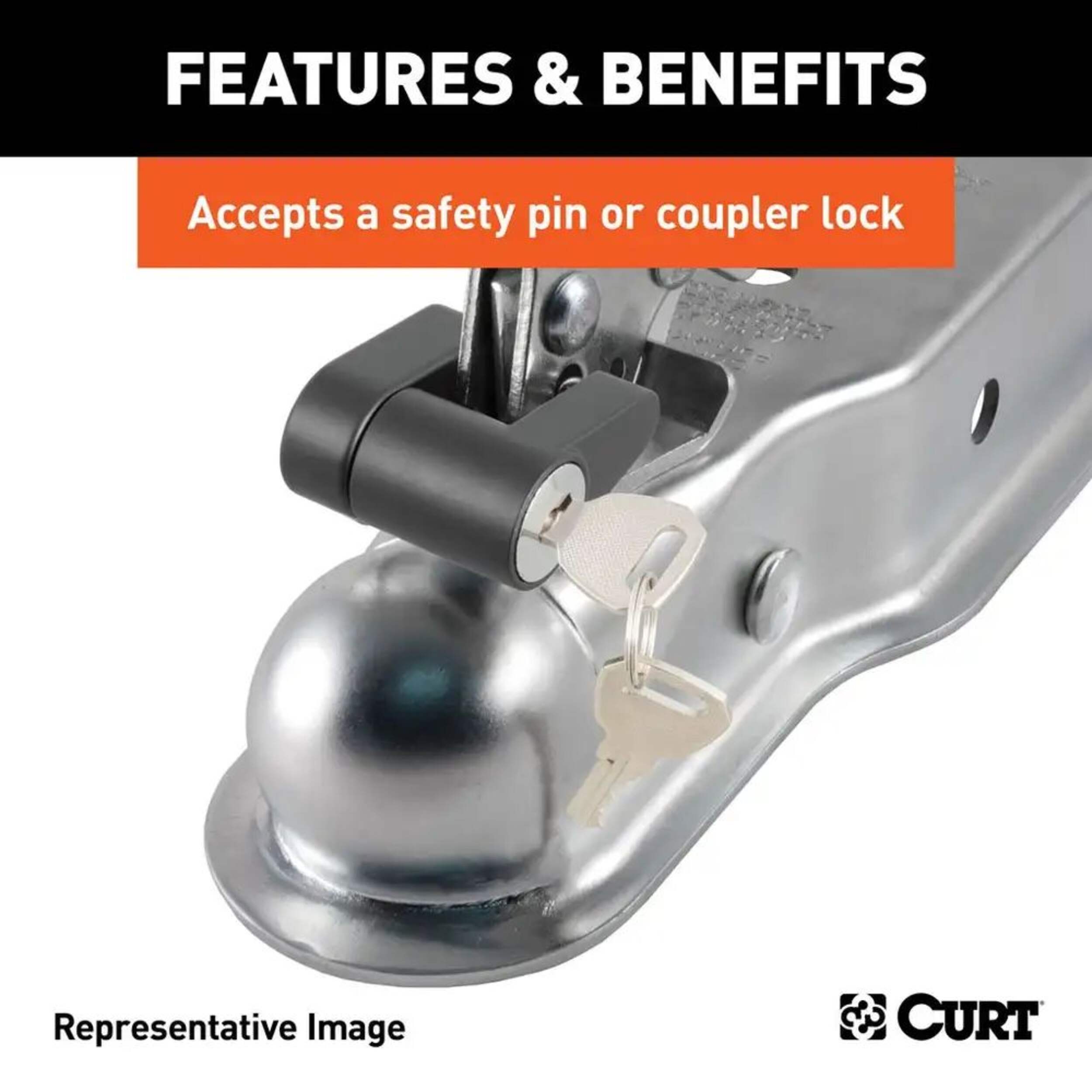 CURT Replacement 17/8in PosiLock Coupler Latch for Couplers