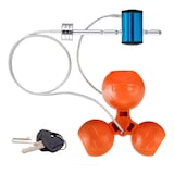 CURT Universal Tri-Ball Trailer Coupler Lock Front_Angled_Left