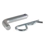 CURT 21401 1/2-in Hitch Pin (1-1/4-in Receiver, Zinc, Packaged) with Bent Handle Front_Three_Fourths_Angled_Left