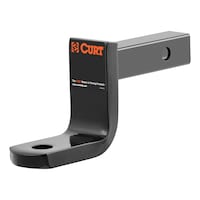 Support à boule d'attelage CURT 45027 catégorie 1 (tige 1 1/4 po, 2 000 lb, abaissement 3 1/4 po) Front_Three_Fourths_Angled_Left
