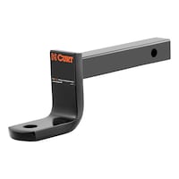 Barre d'attelage de classe 2 CURT 45016 (tige de 1 1/4 po, 3 500 lb, abaissement de 3 1/4 po) Front_Three_Fourths_Angled_Left