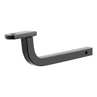 CURT 45000 Class 2 Ball Mount (1-1/4-in Shank, 3,500 lbs, 3-7/8-in Rise) Front_Angled_Left