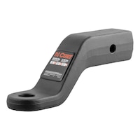 CURT 45458 Commercial Duty Forged Ball Mount (2-1/2-in Shank, 4-in Drop) Front_Three_Fourths_Angled_Left
