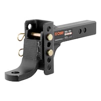 CURT 45901 Adjustable Channel Mount with 1-in Ball Hole & 2-in Shank