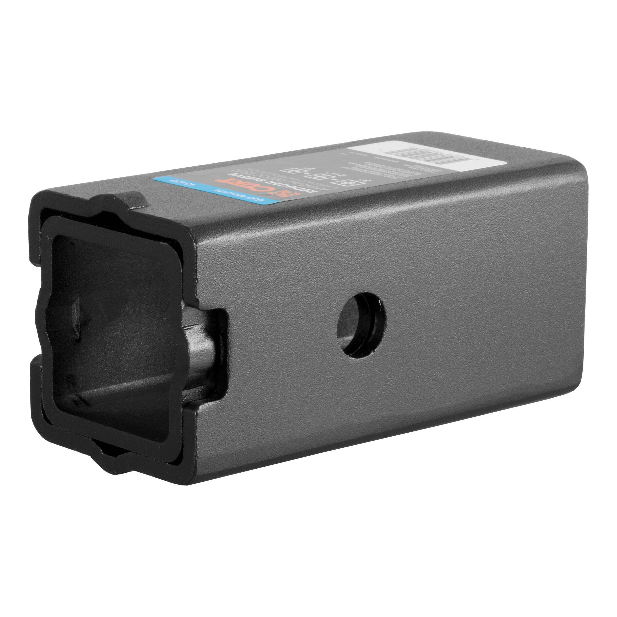 CURT Reducer Sleeve Set (3-in to 2-1/2-in to 2-in Shanks, 2-pc) Front_Three_Fourths_Angled_Left