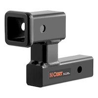 CURT Raised Receiver Adapter (2-in Shank, 4-1/4-in Rise) Front_Three_Fourths_Angled_Left