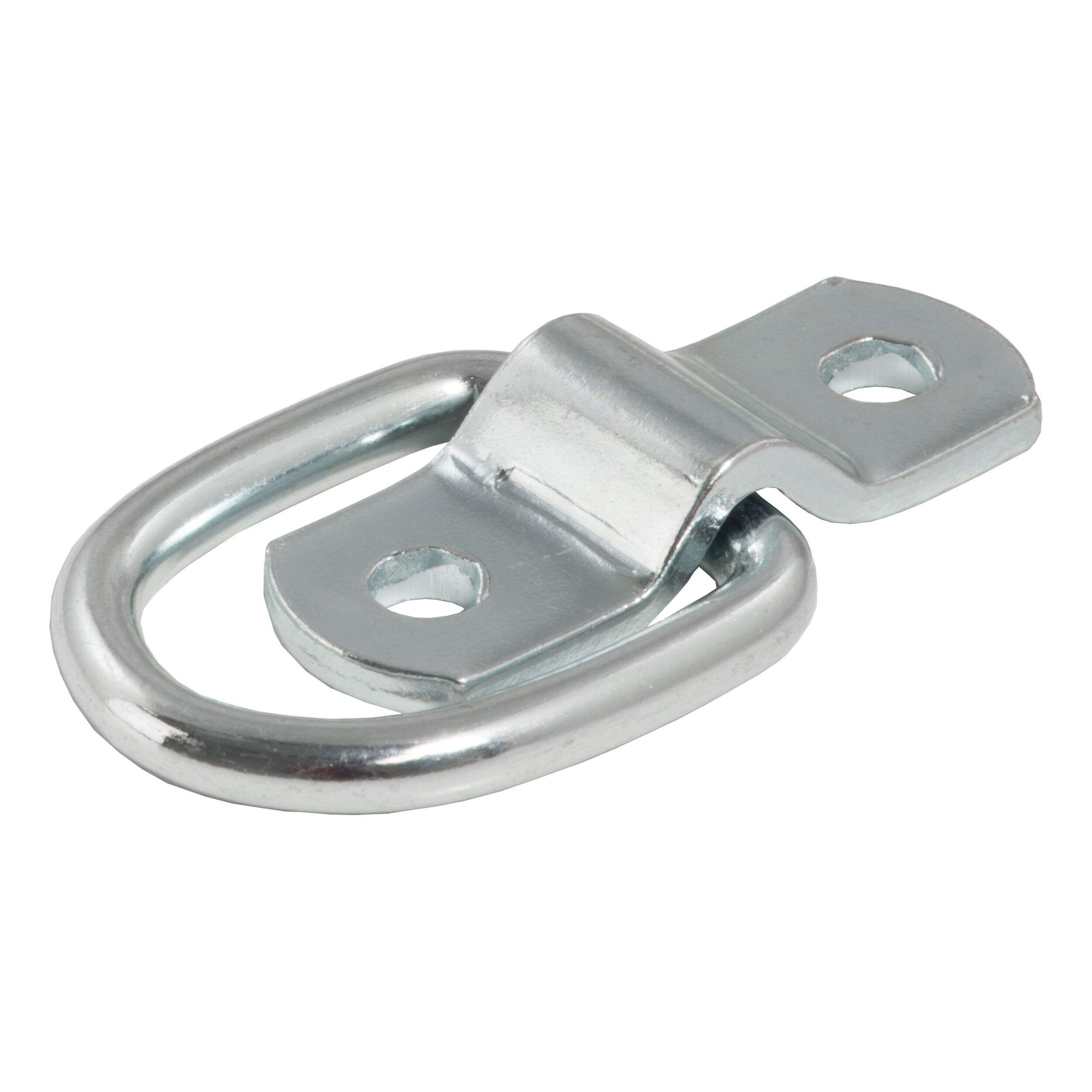 CURT 83730 1-in x 1-1/4-in Surface-Mounted Tie-Down D-Ring (1,200 lbs) Front_Three_Fourths_Angled_Left