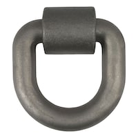 CURT 83770 3 x 3-in Weld-On Tie-Down D-Ring (15,587 lbs, Raw Steel)