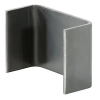 CURT Raw Steel Weld-On Stake Pocket (3-1/2-in x 1-5/8-in I.D.) Front_Three_Fourths_Angled_Left