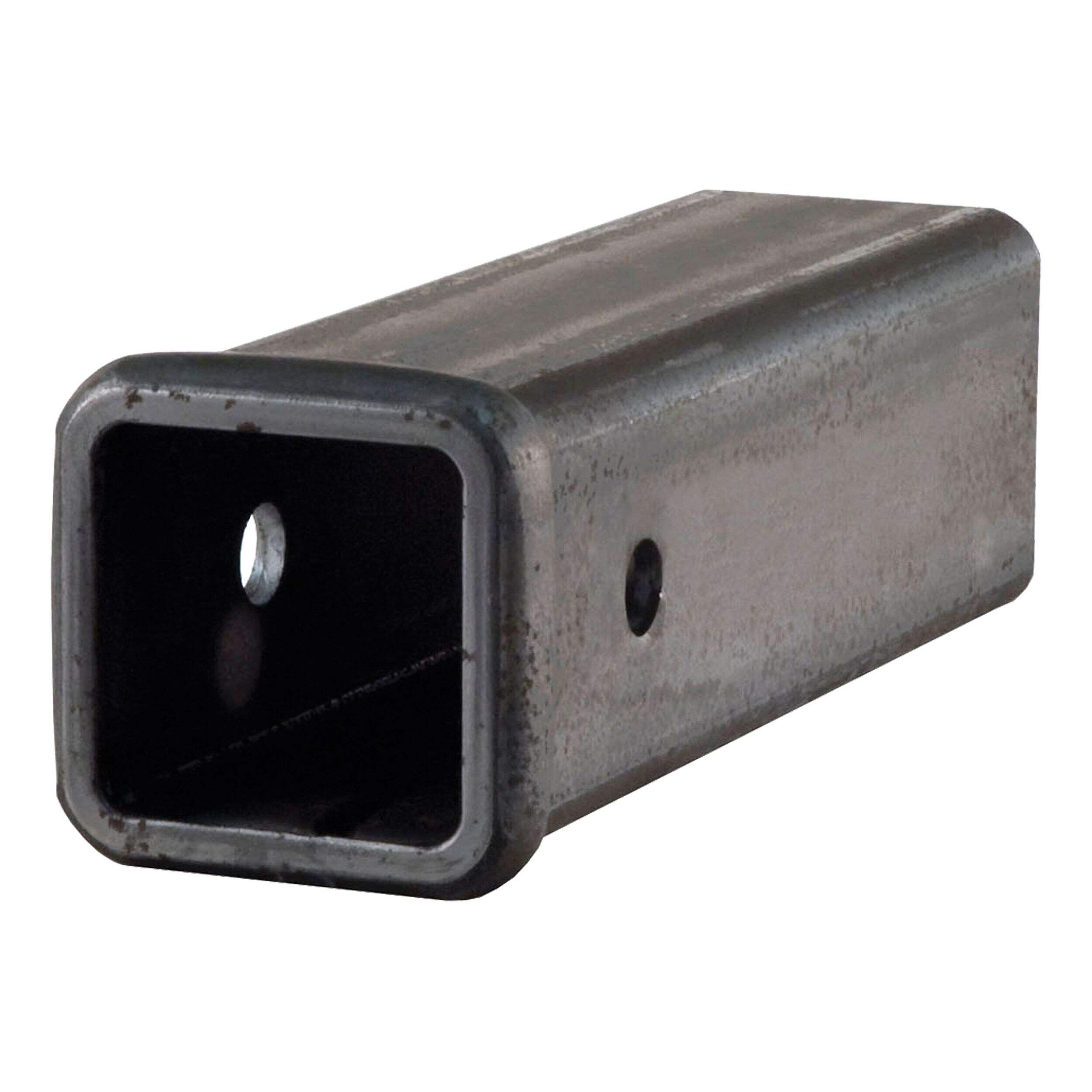 CURT 10-in Raw Steel Receiver Tubing (2-1/2-in Receiver) Front_Angled_Left