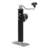 CURT 28320 Pipe-Mount Swivel Jack with Top Handle (2000 lb, 10" Travel) Front_Angled_Left