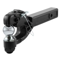 CURT 48007 CURT Receiver-Mount Ball & Pintle Hitch (2-in Shank, 2-in Ball, 10,000-lb)