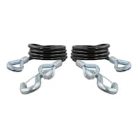 Câbles de sécurité CURT 43 7/8 po, 2 mousquetons (3 500 lb, paq. 2) Front_Elevated