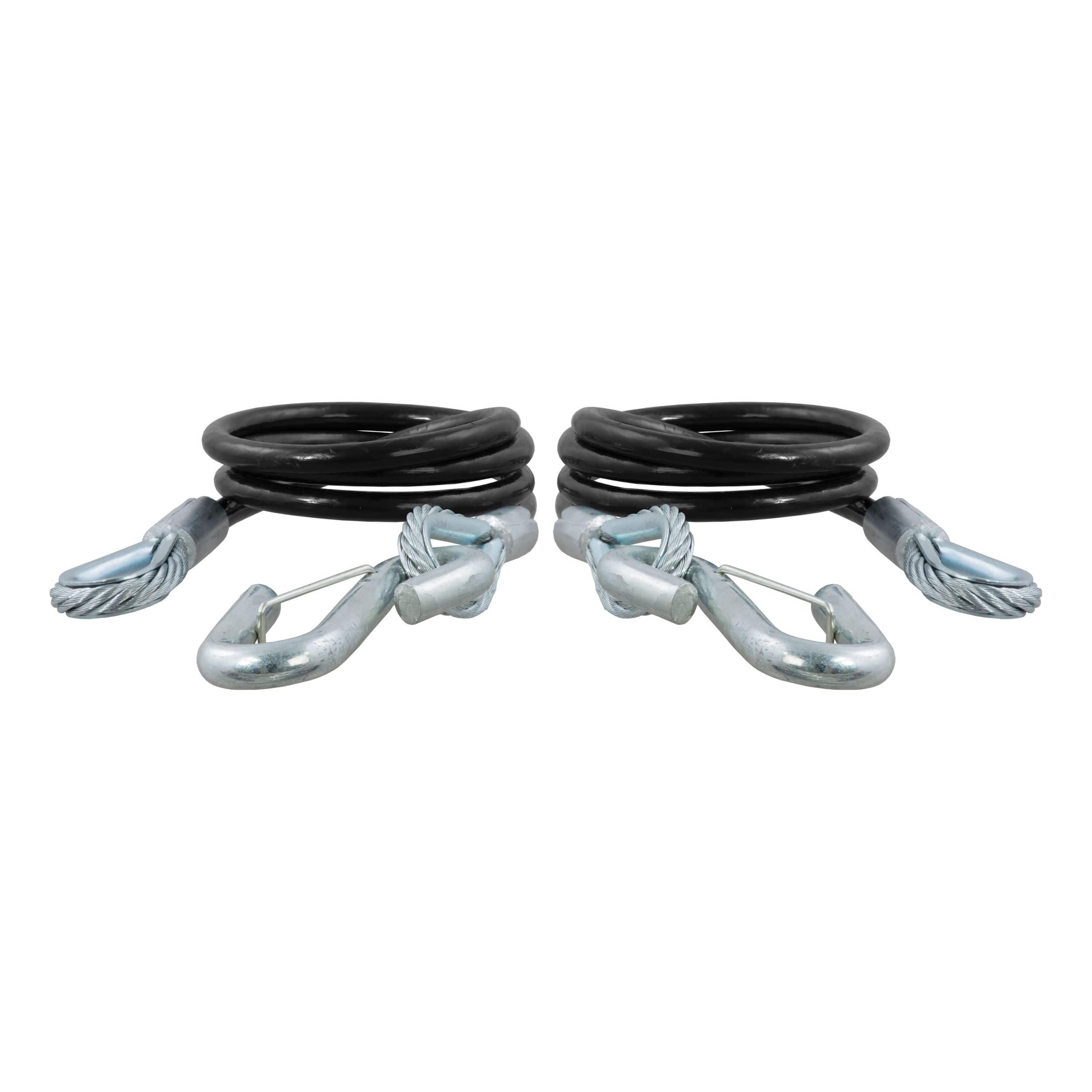 CURT 44-1/2-in Safety Cables with 2 Snap Hooks (5,000-lb, 2-pk