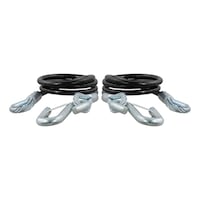 Câbles de sécurité CURT 44 1/2 po, 2 mousquetons (5 000 lb, paq. 2) Front_Elevated