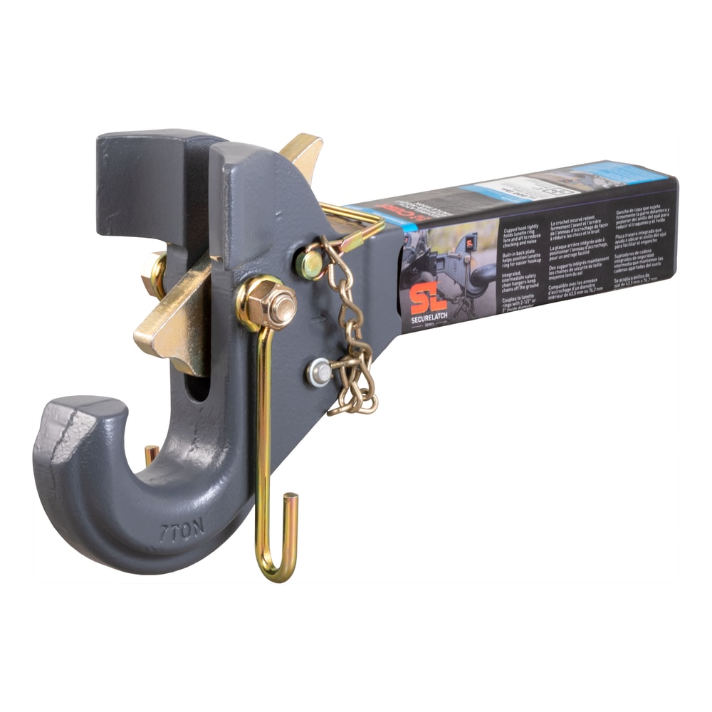 CURT SecureLatch ReceiverMount Pintle Hook (21/2in, 3in